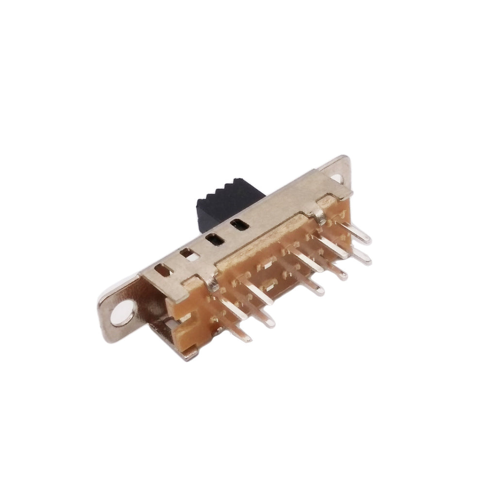 US Stock 10x SS-24E04 PCB 10 Pin 4 Position 2P4T DP4T Mini Vertical Slide Switch