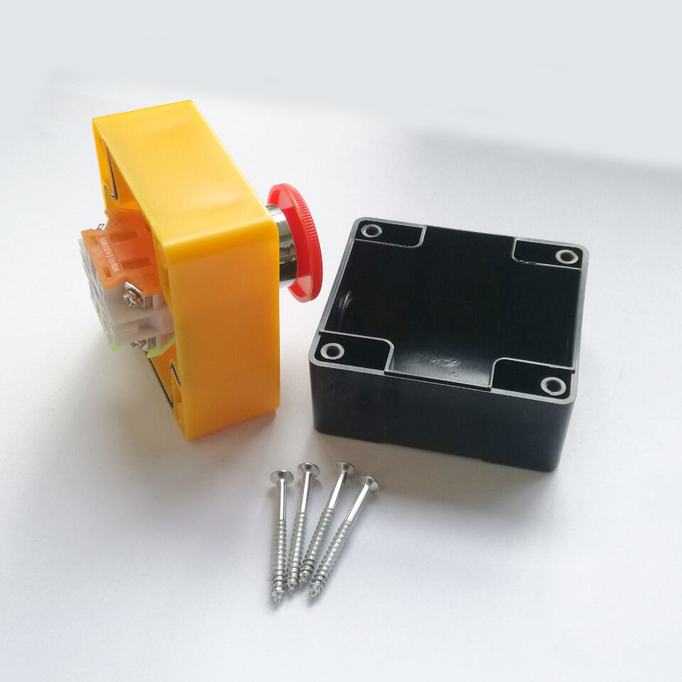 US Stock Red Sign Emergency Stop Push Button 660V 10A Switch