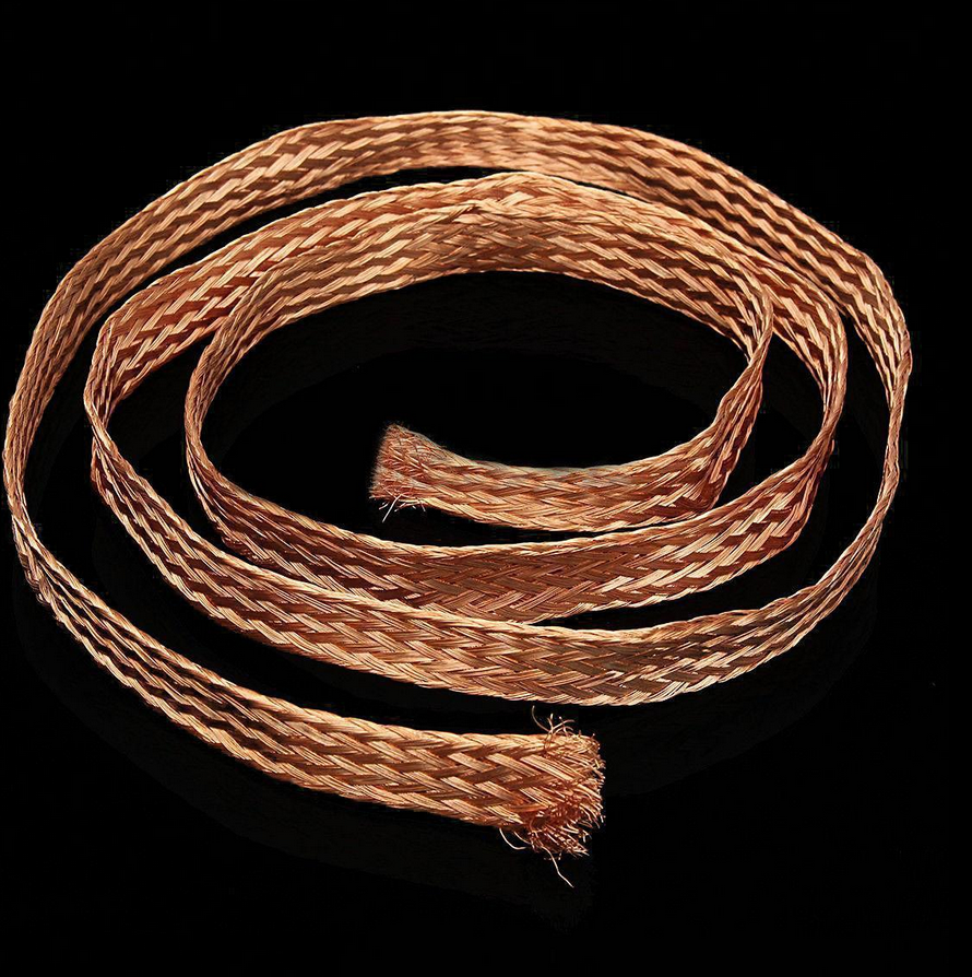 AU Stock 20ft 6mm Flat Copper Braid Cable Bare Copper Braid Wire Ground Lead