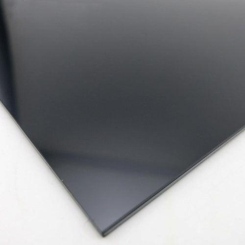 2pcs 1.5mm ±10% x 7.87" x 9.84" Black ABS Styrene Plastic Flat Sheet Plate