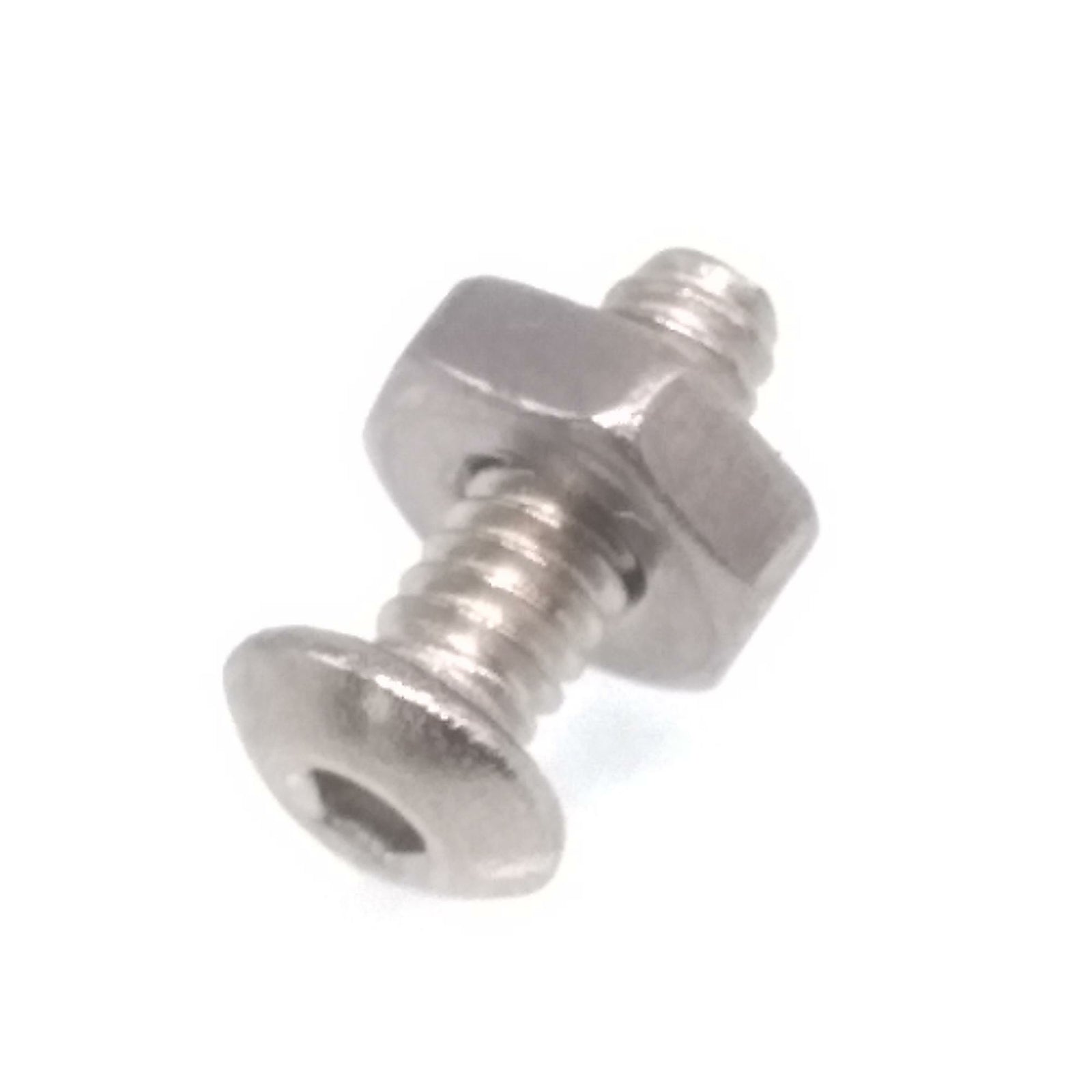100pcs Button Head Hex Socket Stainless Steel Screws & Nuts #2-56 x 1/4