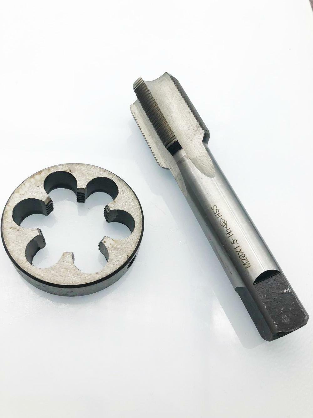AU Stock  HSS M28 x 1.5mm Tap & M28 x 1.5mm Die Metric Thread Right Hand