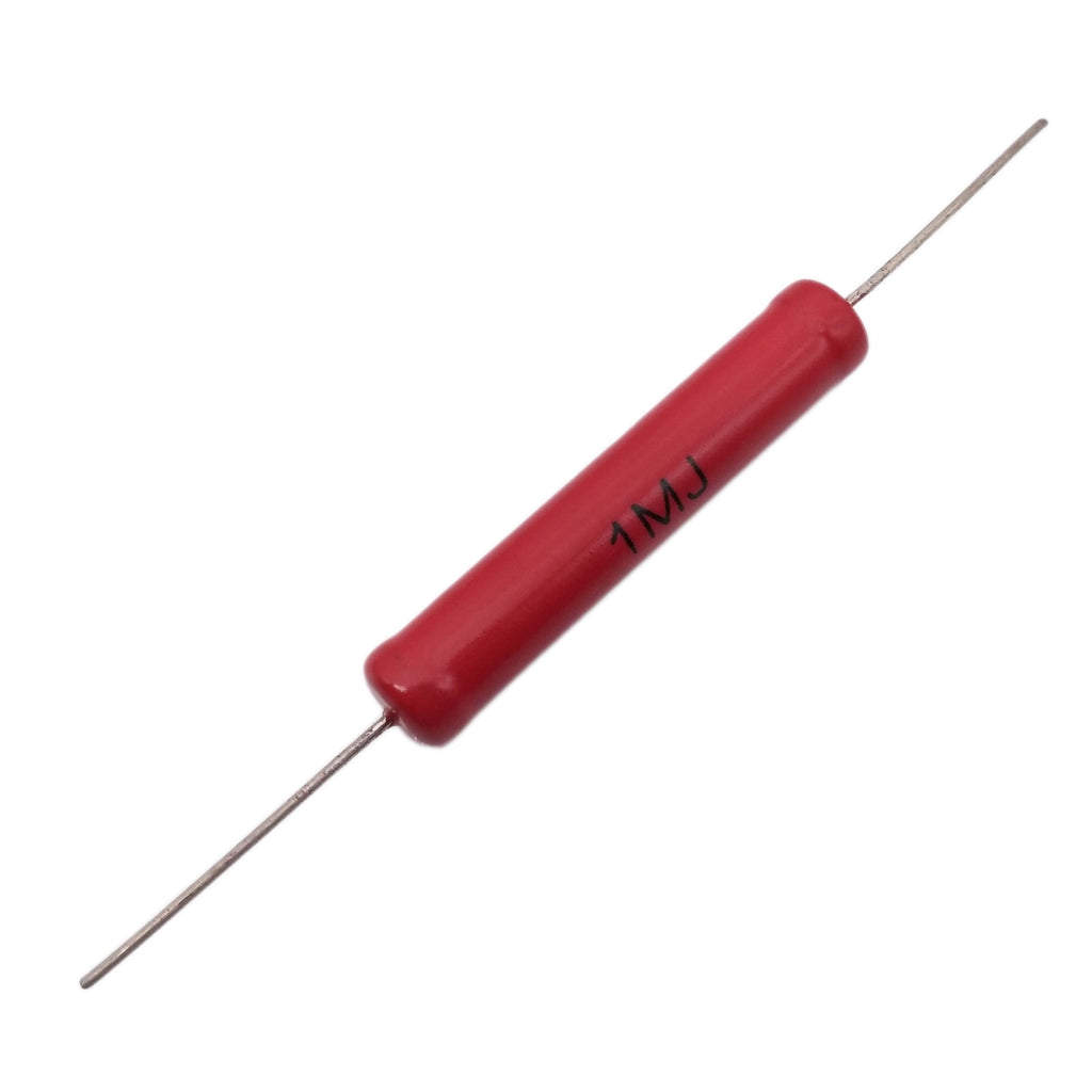 2pcs 5W Watts 10KV High Voltage Glass Glaze Resistors 1M ohm