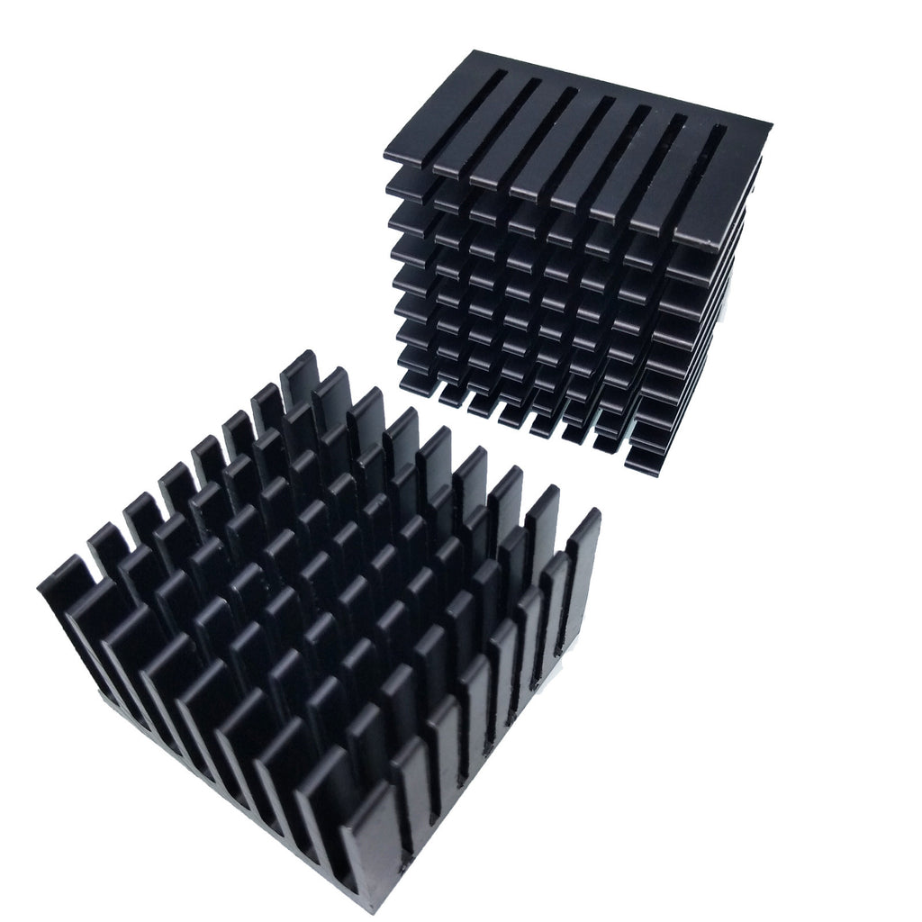 AU Stock  10pcs 37 x 37 x 24mm Heat Sink Cooling Aluminum Heatsink CPU IC LED