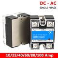Solid State Relays SSR Input DC 3-32V to Output AC 24-480V Single-phase 80A