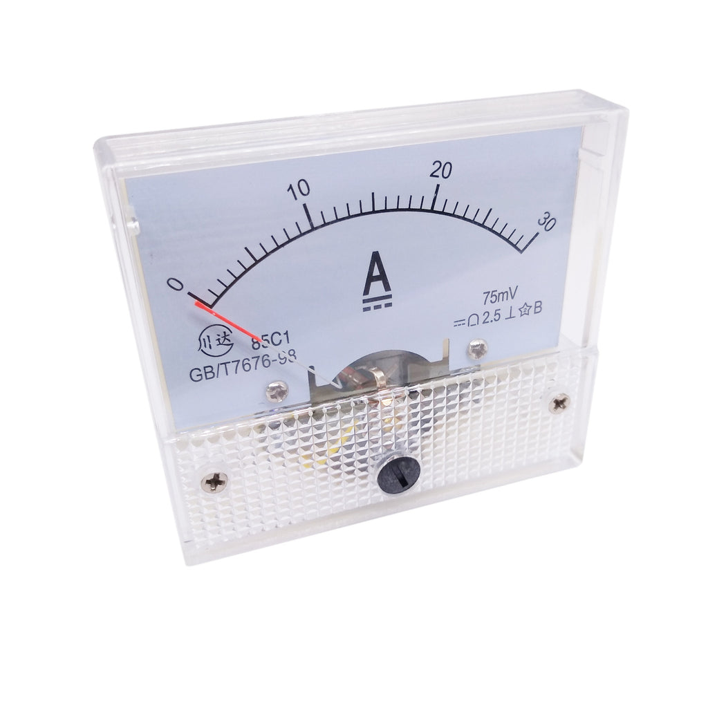 AU Stock Analog Panel AMP Current Ammeter Meter Gauge 85C1 0-30A DC & Shunt