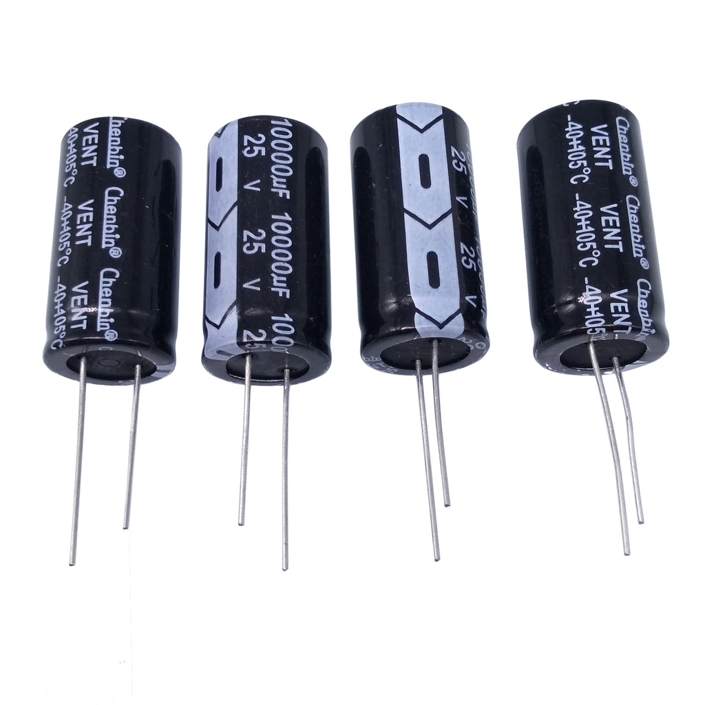 US Stock 4pc Electrolytic Capacitors 10000uF 10000mfd 25V +105℃ Radial 18 x 36mm