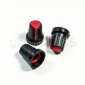 US Stock 20pcs Hi-Fi CD Volume Tone Control Potentiometer Knob 6mm Black Red