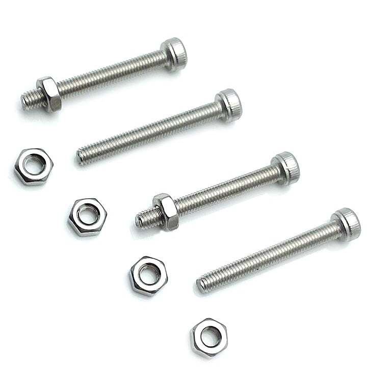 US Stock 50x M3 x 25mm Hex Socket Screw Bolt Knurling DIN912 Stainless Steel Nut
