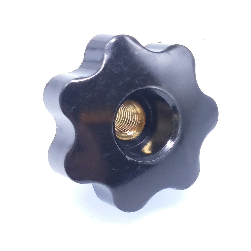 6x M6 x 32mm Plum Bakelite Hand Tighten Nuts Handle Star Thumb Nut Through Hole