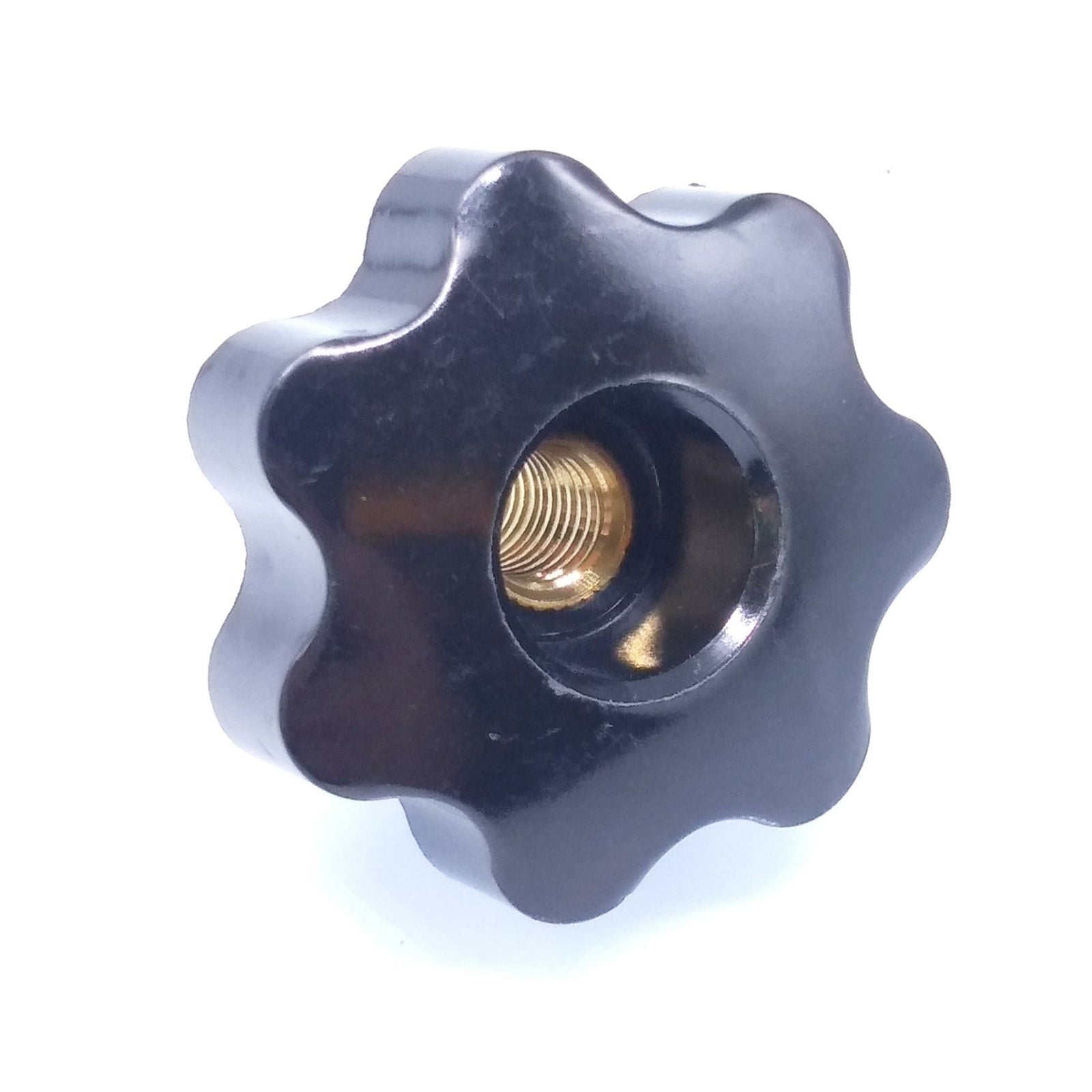 6x M6 x 32mm Plum Bakelite Hand Tighten Nuts Handle Star Thumb Nut Through Hole