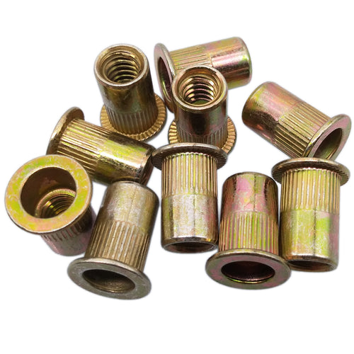 10pcs M12 x 1.75 x 22mm LFK Steel Rivet Nut Rivnut Insert Nutsert