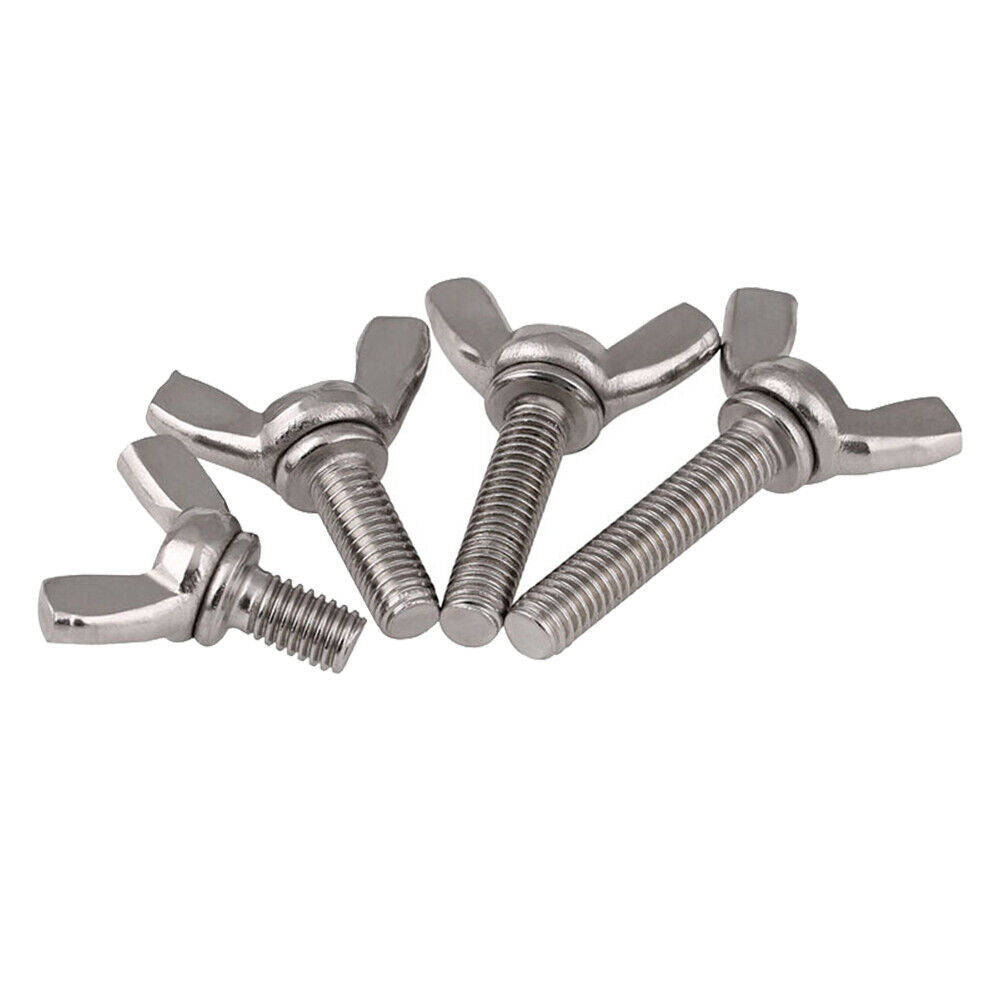 10x Thumb Wing Screws Bolts M5 x20 Hand Grip Knob Bolts Stainless