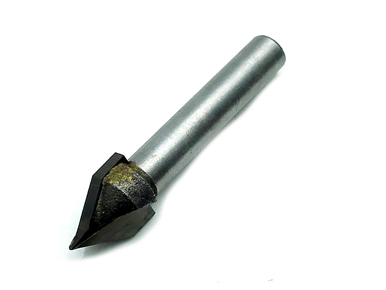 US Stock 3D 60 Degree Router End Mill CNC Engraving V Groove Bit 6x10mm 2V61060