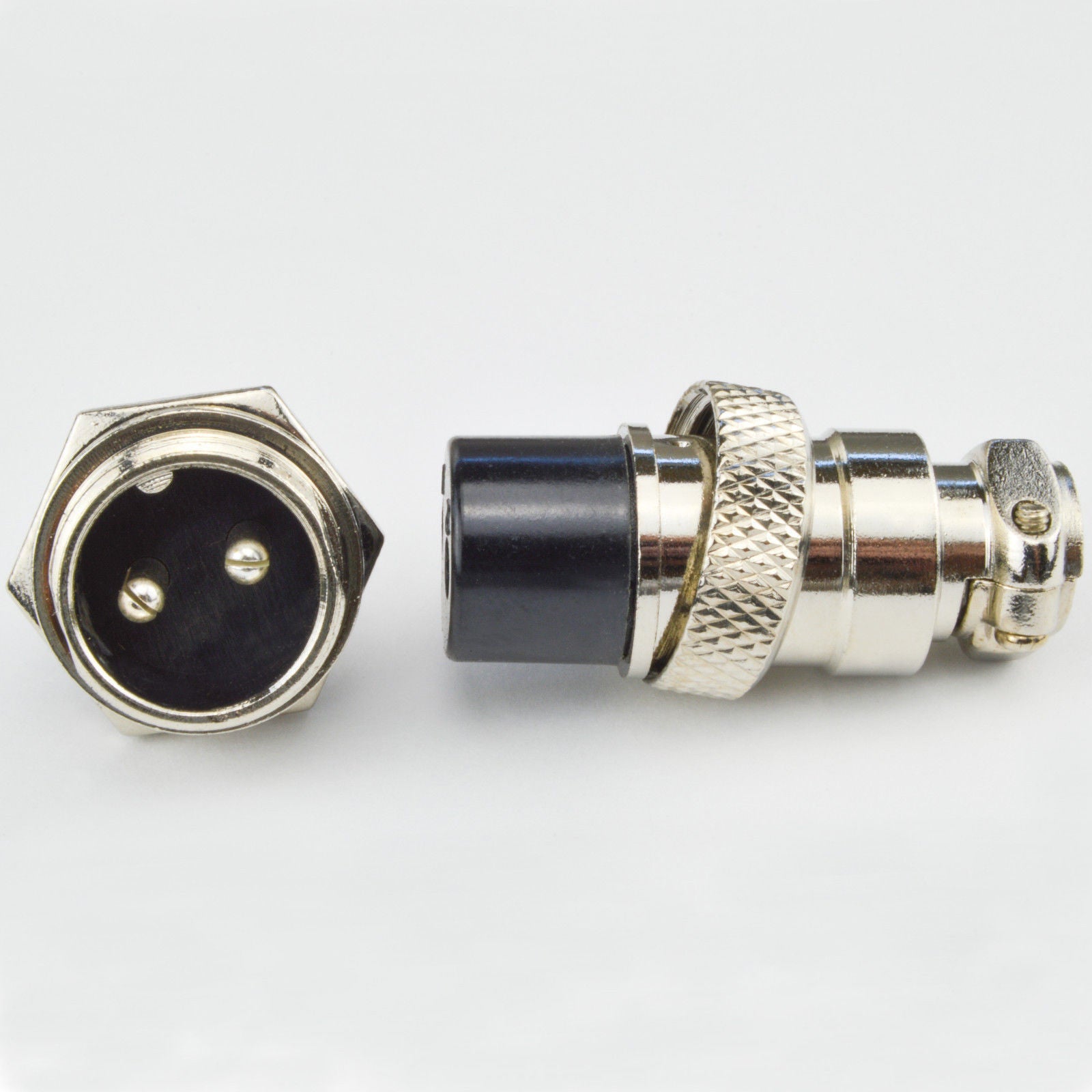 AU Stock 5 Pair Aviation Plug 2Pin Female Panel Metal Wire Connector 16mm GX16-2