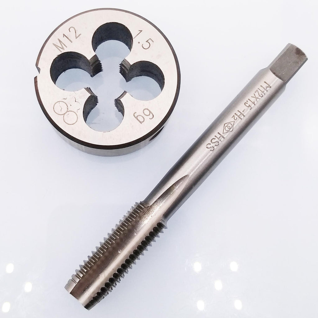 AU Stock  HSS M12 x 1.5mm Tap & M12 x 1.5mm Die Metric Thread Right Hand