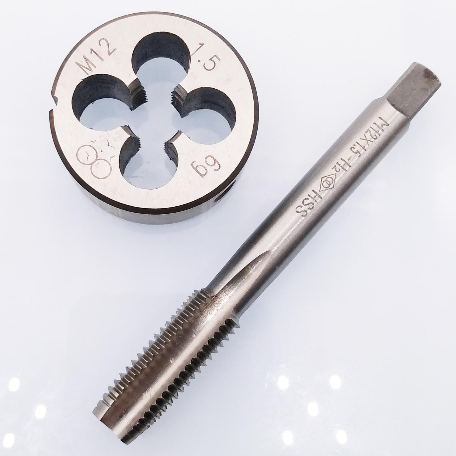 AU Stock  HSS M12 x 1.5mm Tap & M12 x 1.5mm Die Metric Thread Right Hand