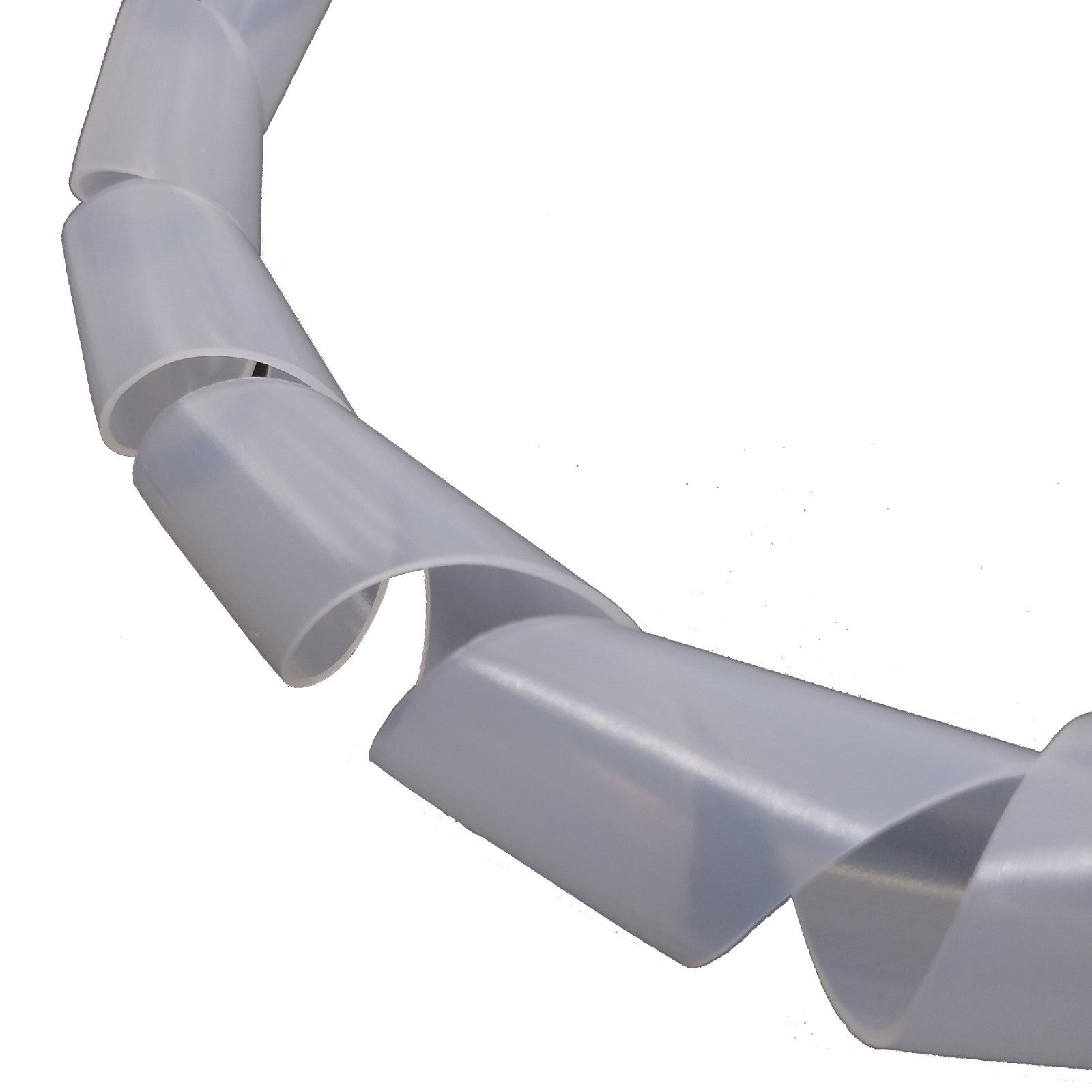 US Stock 3M 9.84 Feet Roll 20mm Spiral Wrapping Band Cable Management White ROHS