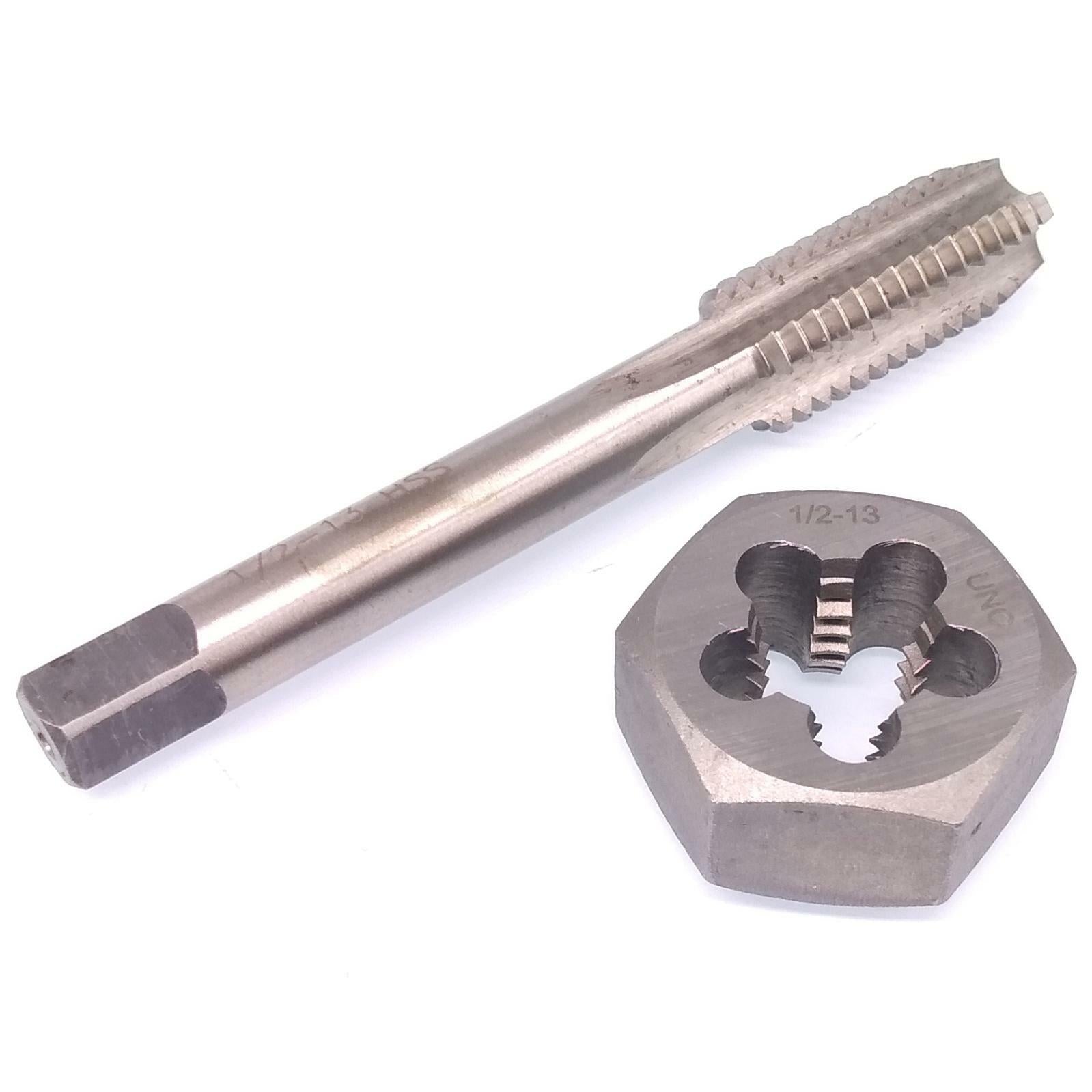 US Stock HSS 1/2-13 Tap & 1/2-13 Hexagon Die Thread Right Hand Set