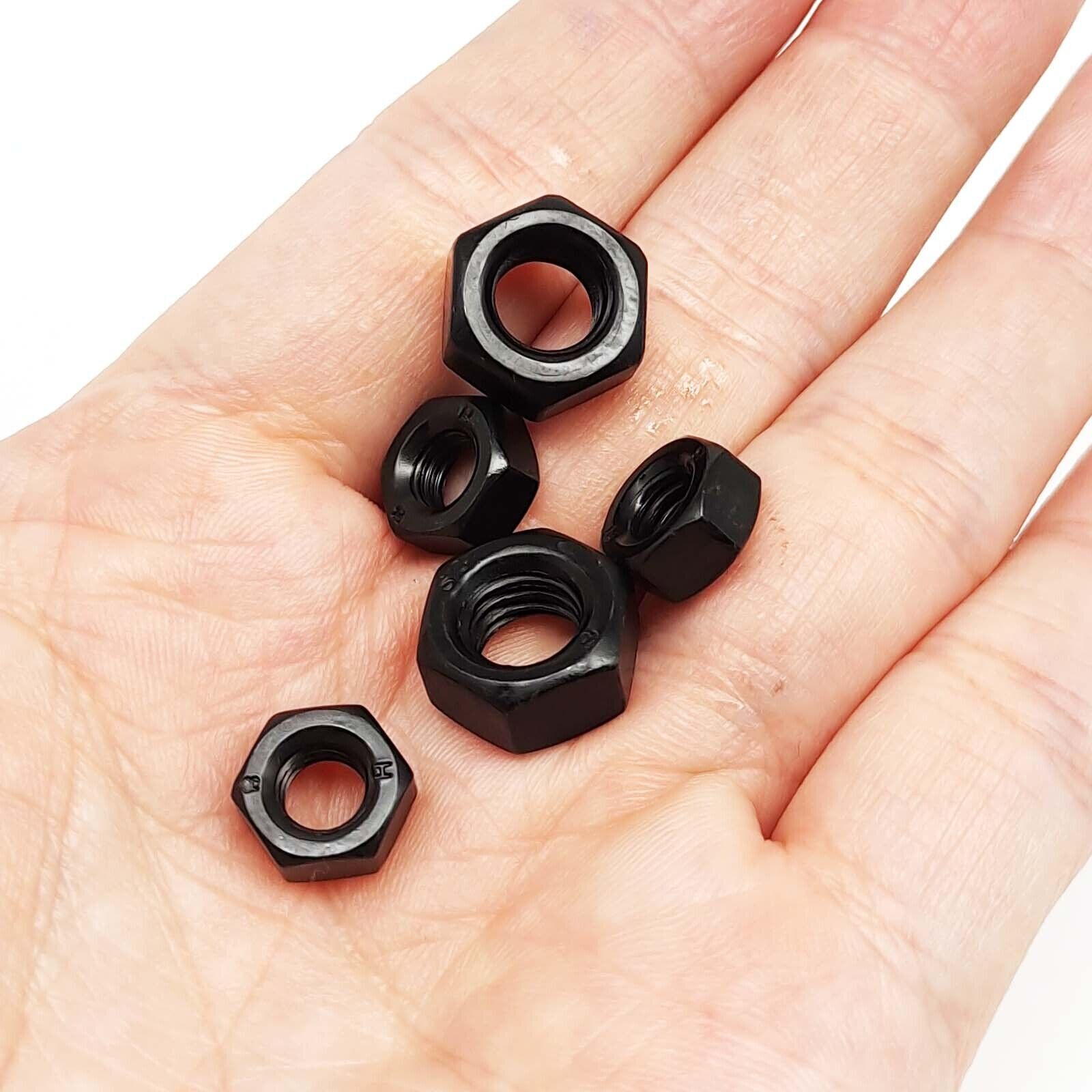 445pcs/box Mix M1.4-M8 Small Micro Hex Hexagon Nut Assortment Kit Black Steel