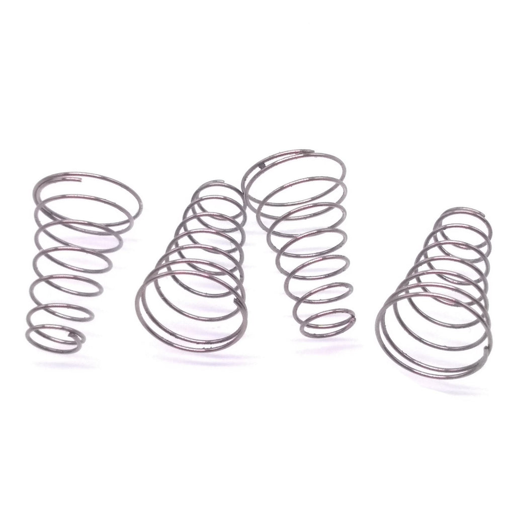 4pcs Wire dia 0.4mm Steel Coil Conical Helical Compression Spring Length 15mm