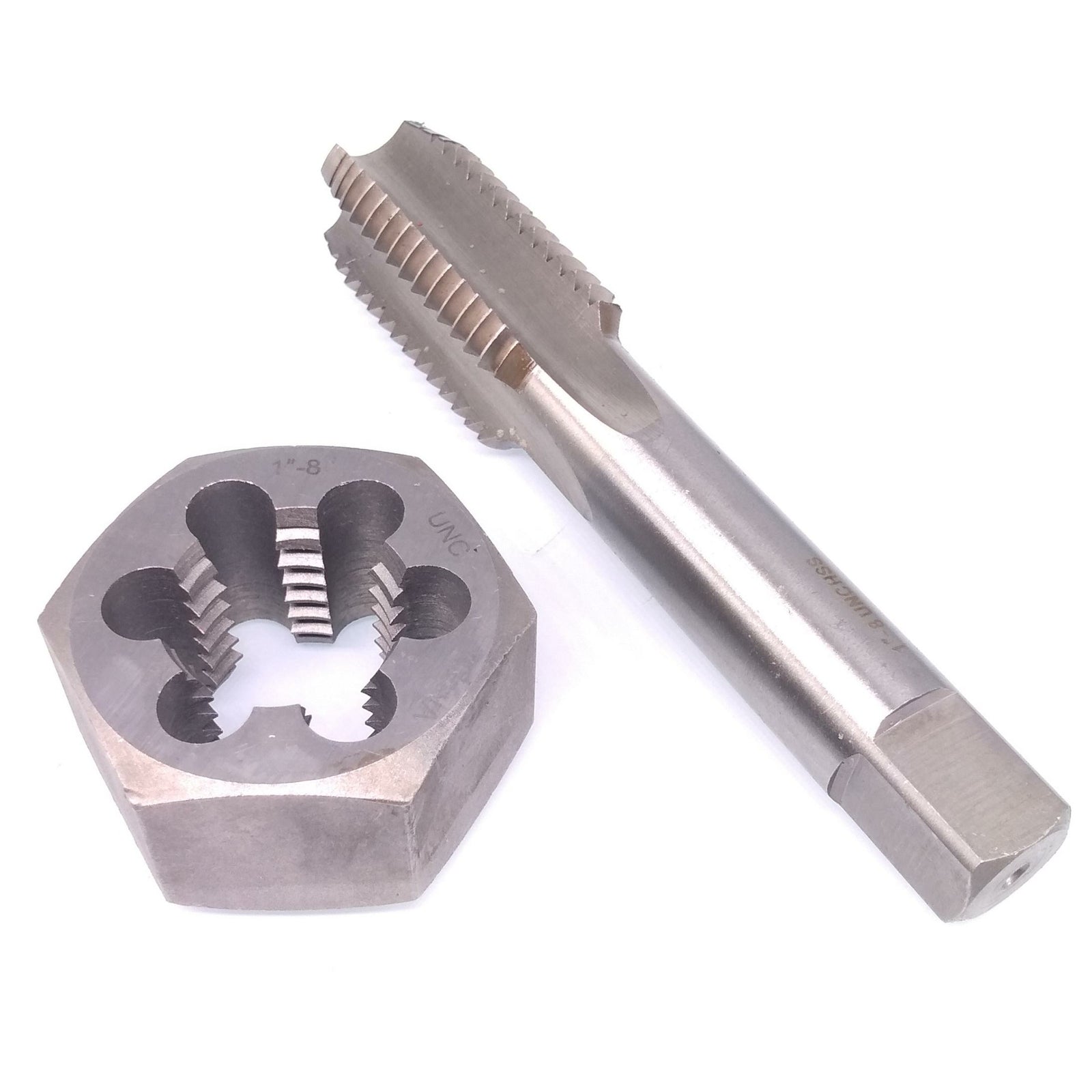 US Stock HSS 1"-8 Tap & 1"-8 Hexagon Die Thread Right Hand Set
