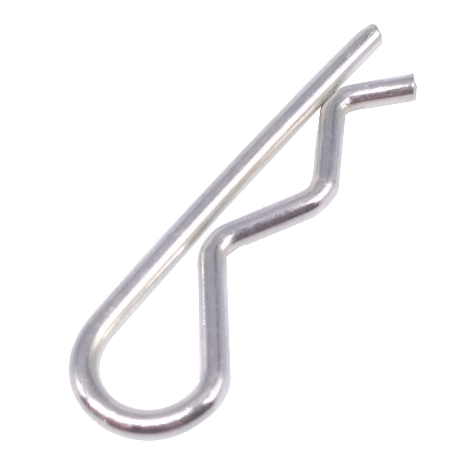 50pcs R Clip Stainless Steel Brake Pad Retaining Pin 1.8mm Diameter 35mm Length