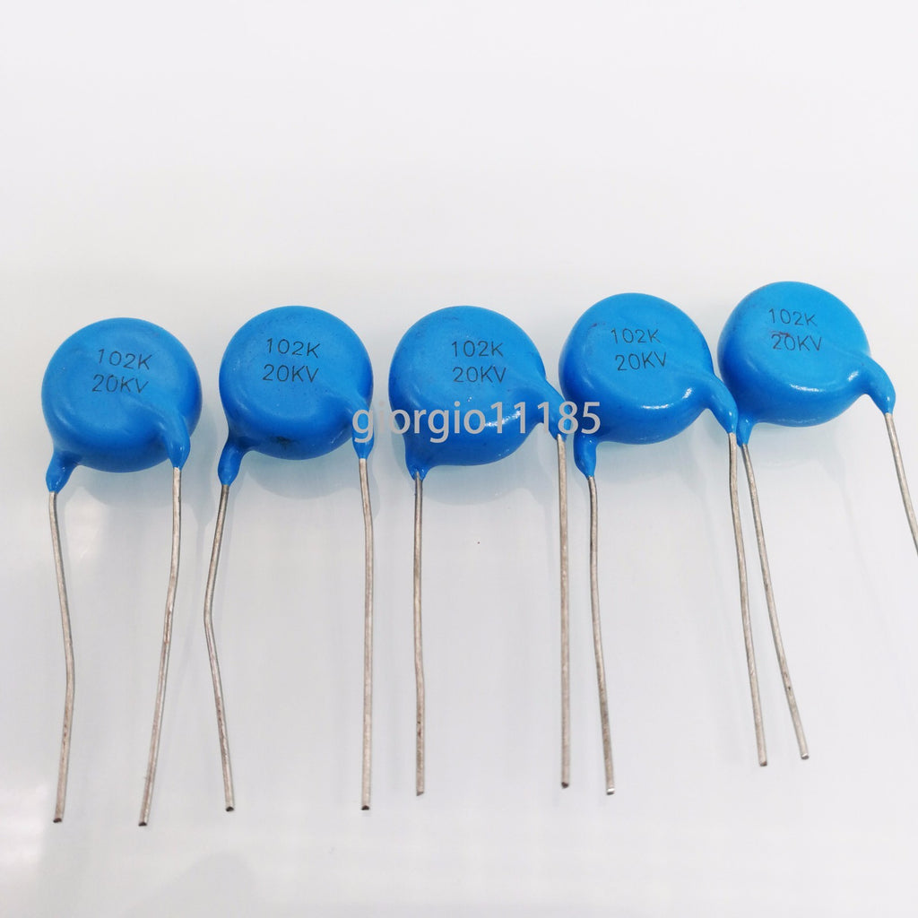 AU Stock 5pcs Ceramic Disc Capacitors 1000pf 1nf 0.001uf 102 20000V 20KV