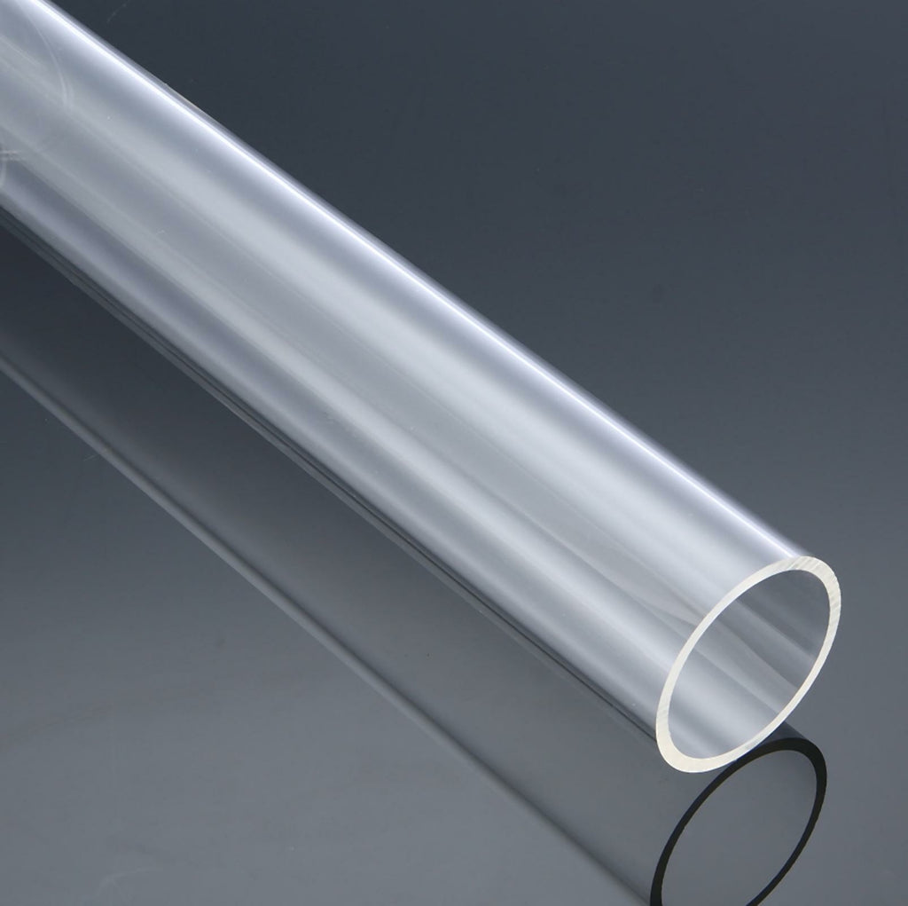 US Stock 75mm OD 69mm ID 250mm Long Clear Acrylic Plastic Tube Pipe
