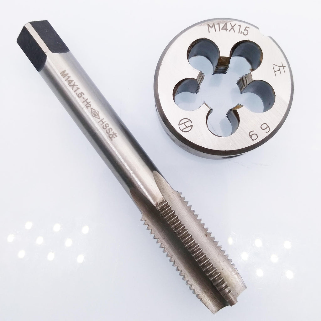 HSS M14 x 1.5mm Tap & M14 x 1.5mm Die Metric Thread Left Hand
