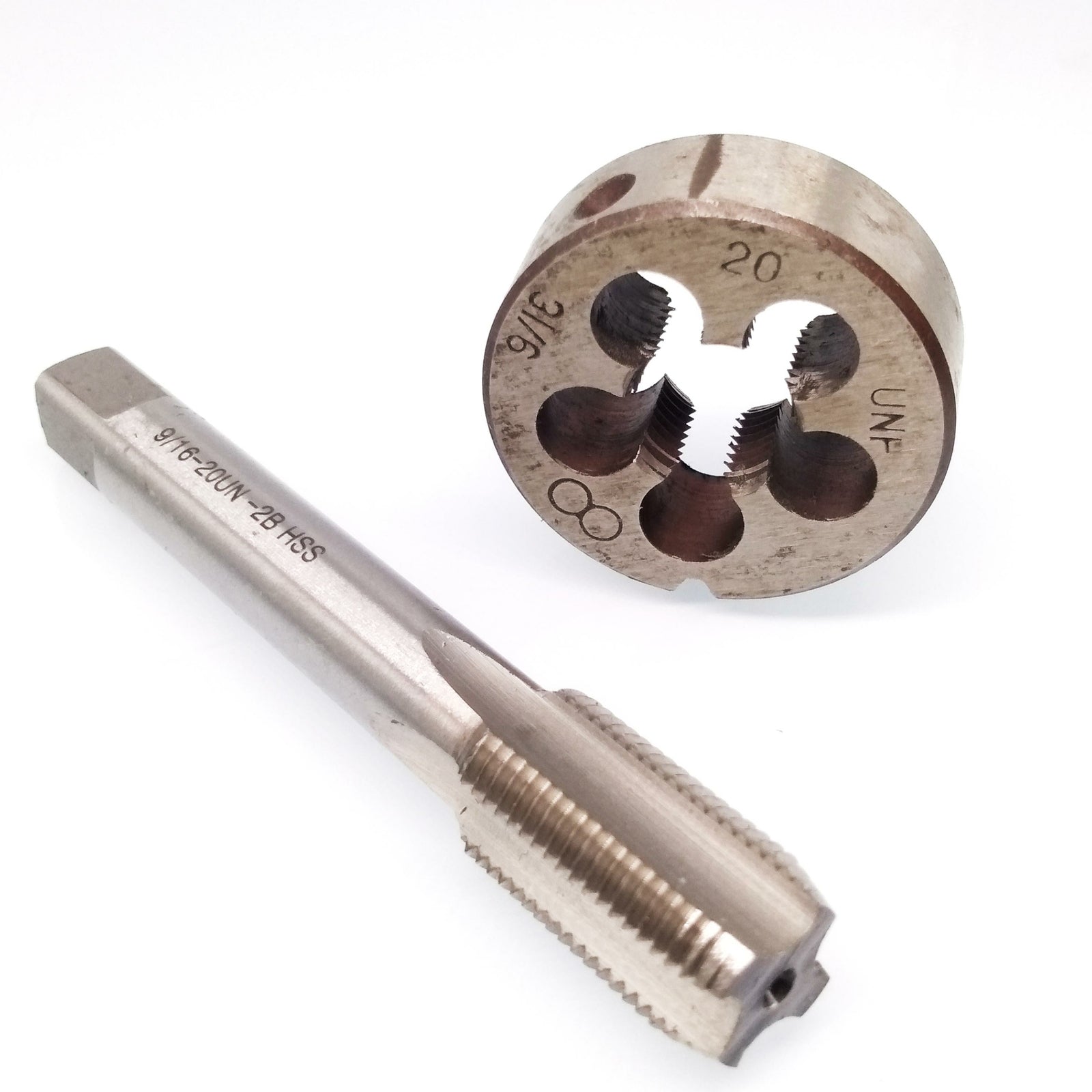 US Stock HSS 9/16-20 UN Tap & 9/16-20 UNF Die Right Hand