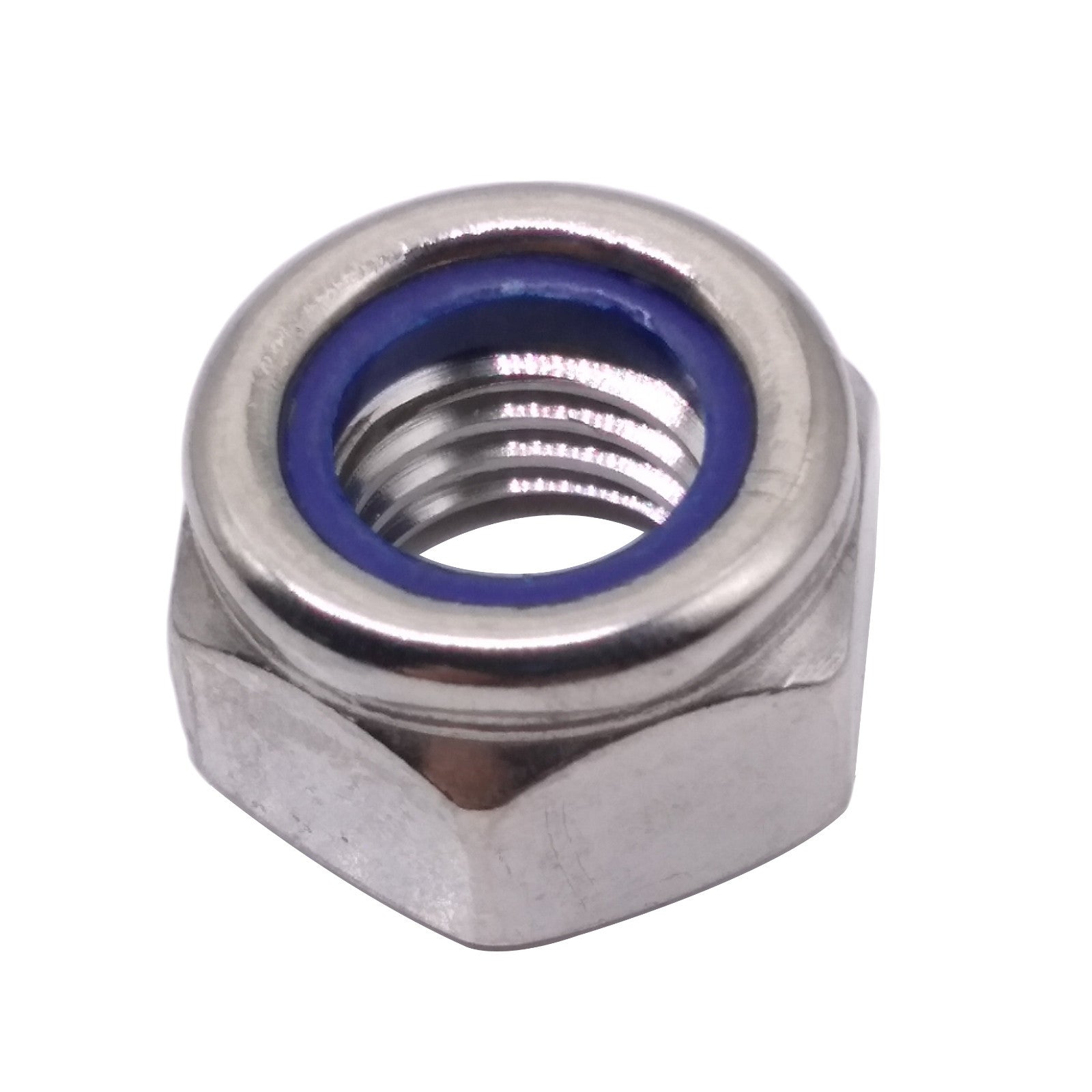 US Stock 6pcs M12 x 1.75mm Nylon Insert Hex Lock Nut DIN985 A2 Stainless Steel