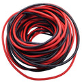 US Stock 2pcs 20 Feet 16 AWG Silicone Rubber Wire Cable Red Black Flexible