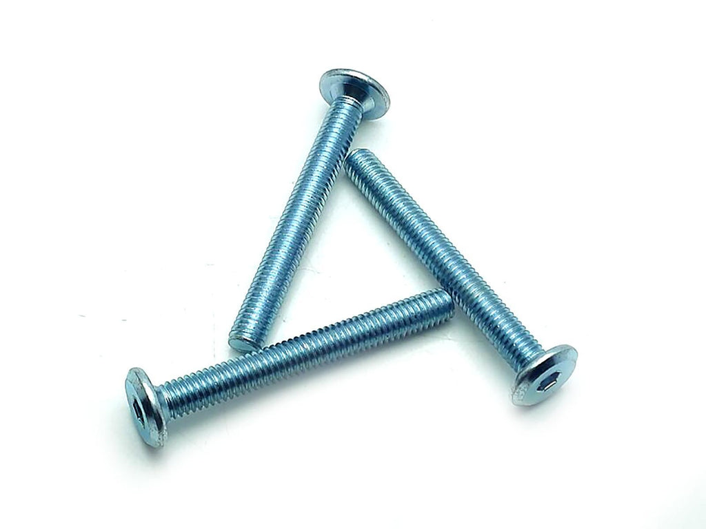 US Stock 20x M6x50mm Furniture SHCS Flat Round Socket Head Cap Screws Allen Bolt