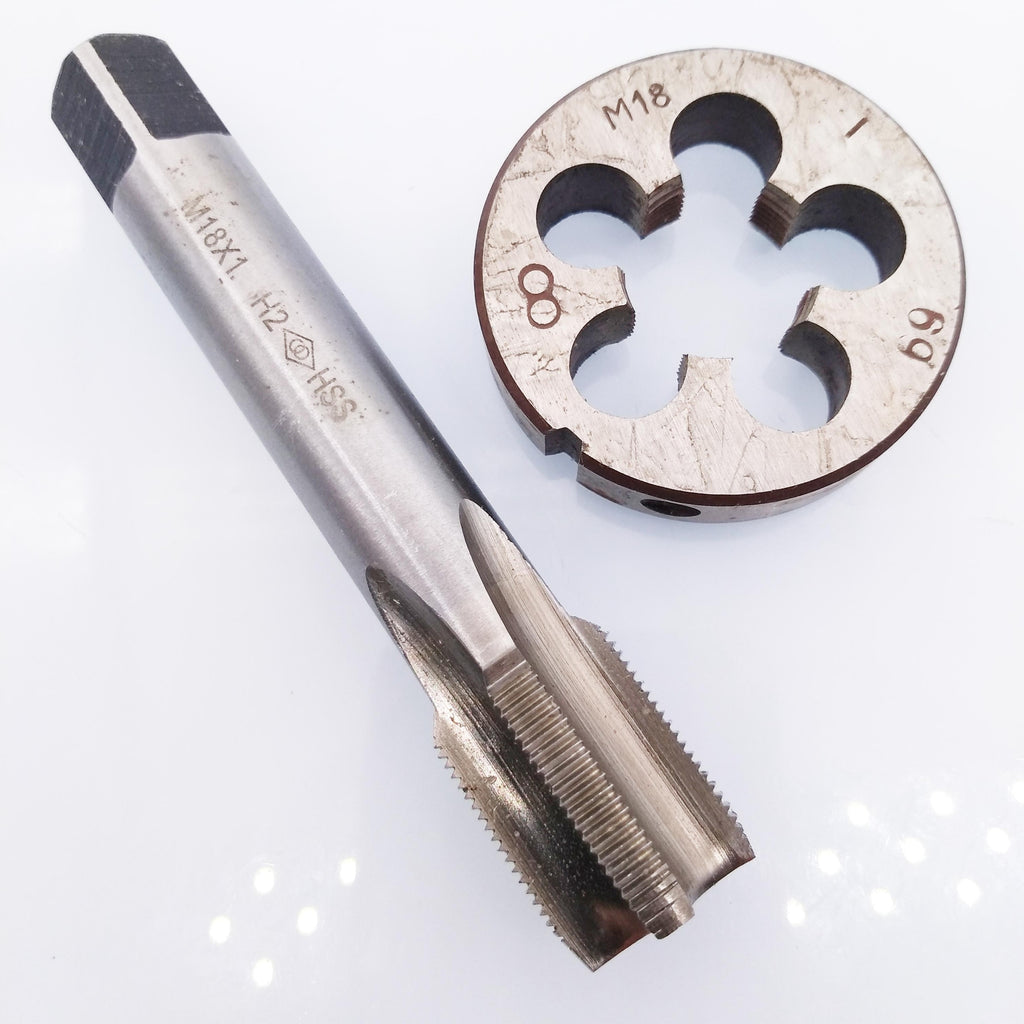 AU Stock  HSS M18 x 1mm Tap & M18 x 1.0mm Die Metric Thread Right Hand