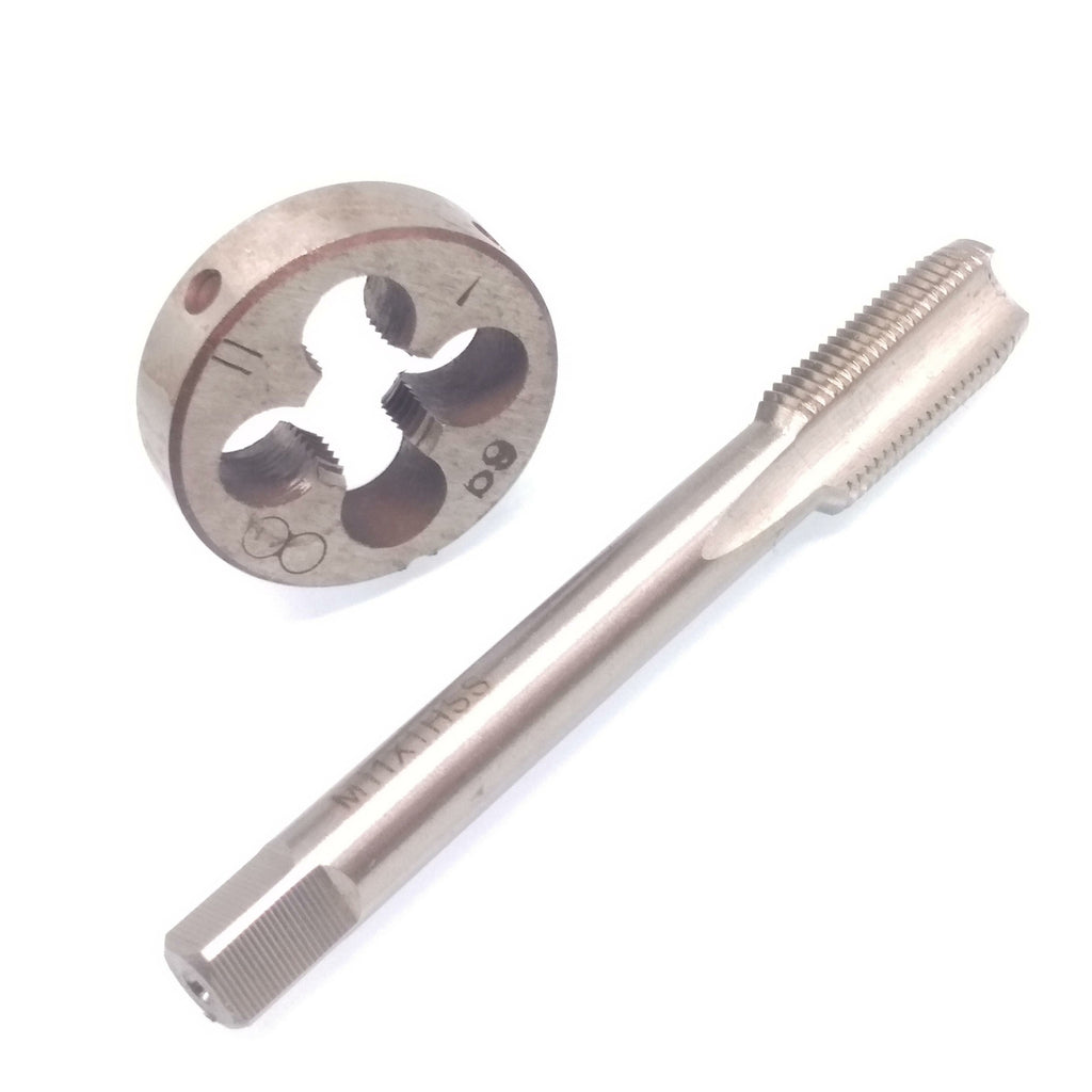 US Stock HSS M11 x 1mm Tap & M11 x 1mm Die Metric Thread Right Hand