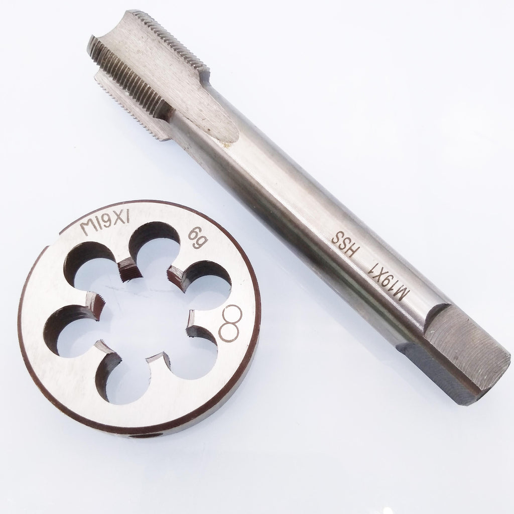 US Stock HSS M19 x 1mm Tap & M19 x 1.0mm Die Metric Thread Right Hand
