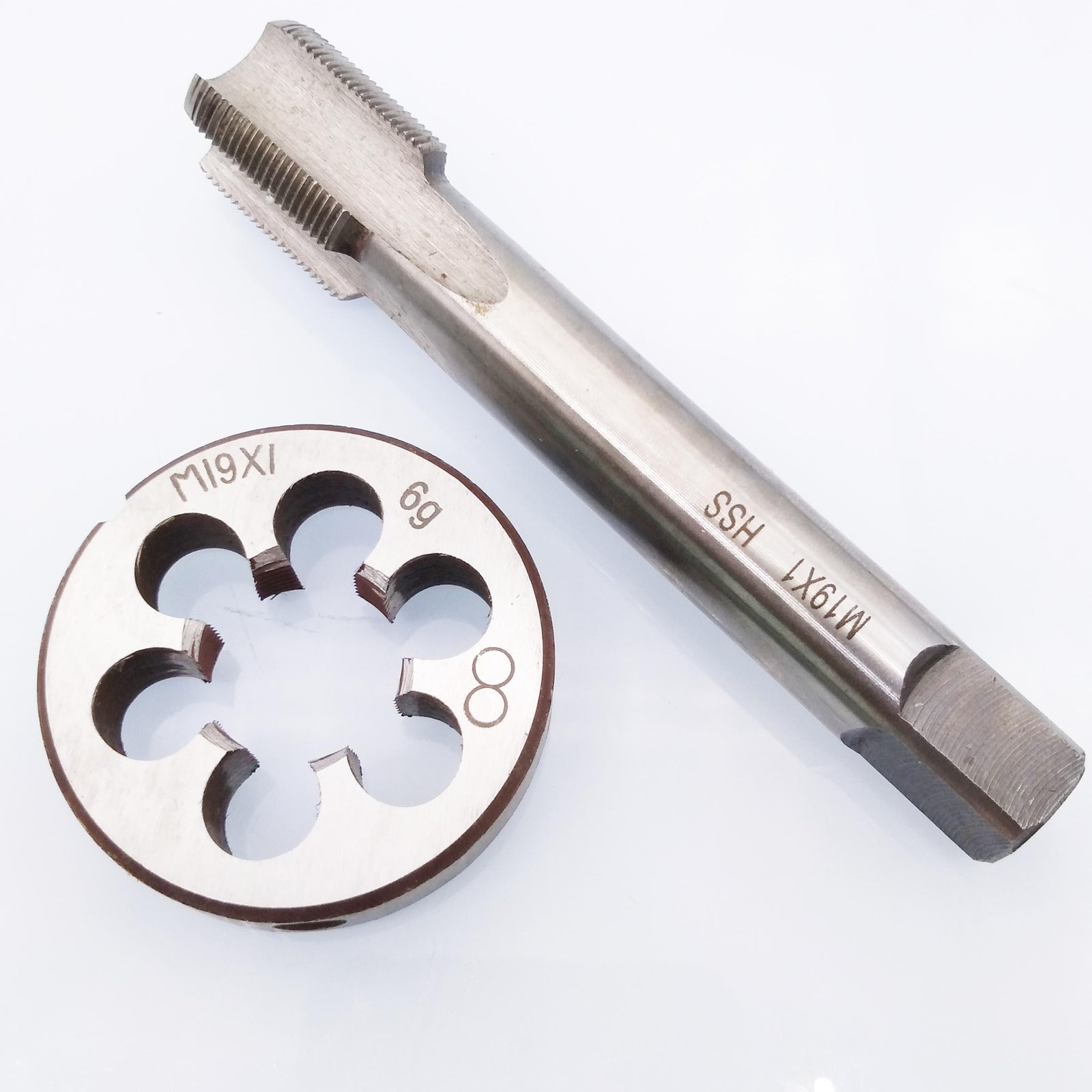US Stock HSS M19 x 1mm Tap & M19 x 1.0mm Die Metric Thread Right Hand