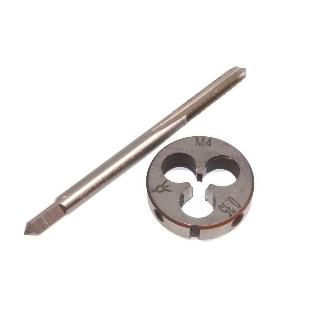 US Stock HSS M4 x 0.35mm Tap & M4 x 0.35mm Die Metric Thread Right Hand