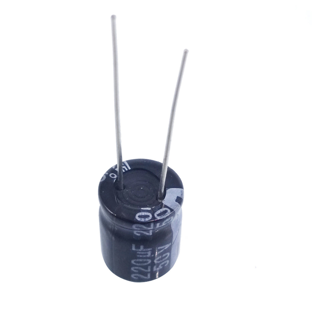 50pcs Electrolytic Capacitors 220uF 220mfd 50V +105℃ Radial 10 x 13mm