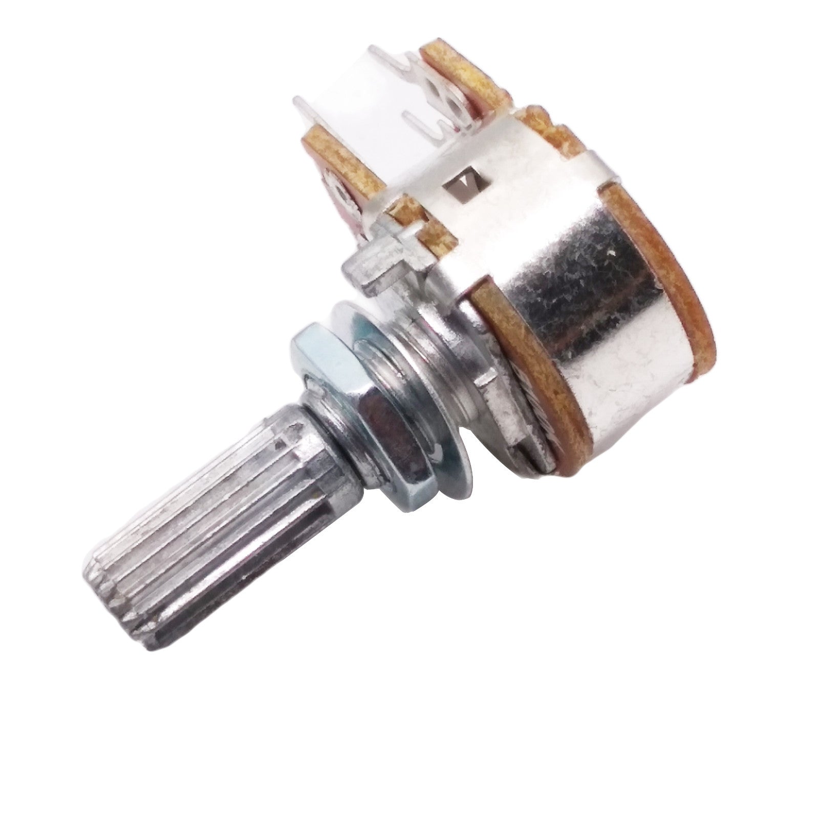 US Stock 10pcs 100K ohm B100K Dual Stereo Potentiometer Pots Shaft S 20mm 6Pin