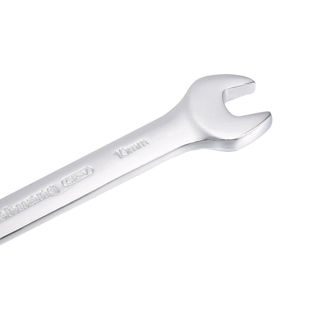 Metric Double Open End Wrench Polished Finish Cr-V, 8mm x 10mm