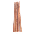 6pcs 3-8mm ±10% Dia. 250mm 99.9% Pure Copper T2 Cu Rods Cylinder Assortment Kit