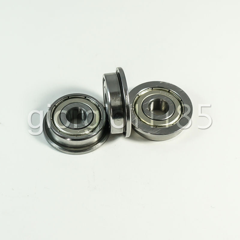 US Stock 10pcs F683zz Mini Metal Double Shielded Flanged Ball Bearings 3x7x3mm