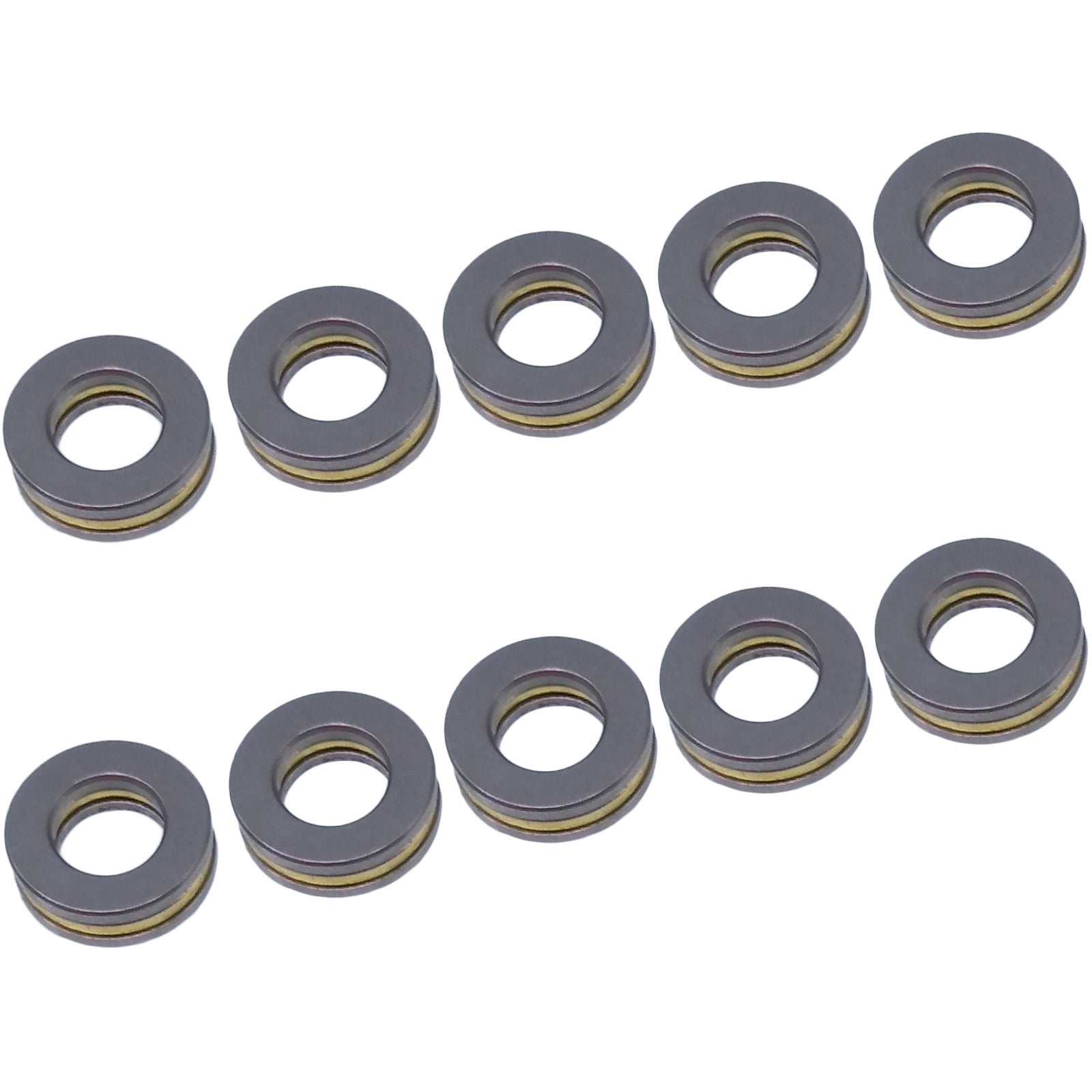 US Stock 10pcs F7-13M Axial Ball Thrust Bearing 3-Parts 7mm x 13mm x 4.5mm