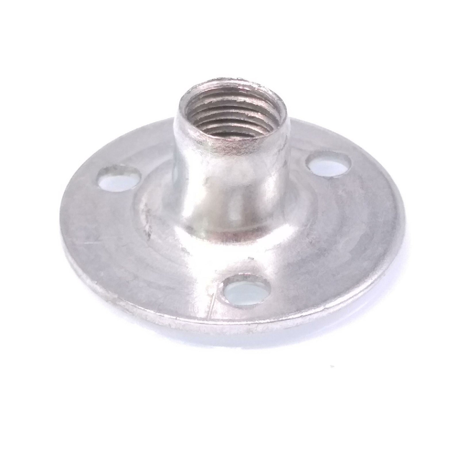 50pcs M8 x 28 x 1.2 Steel Round Base T Nut Three Brad Hole Furniture Tee Nut