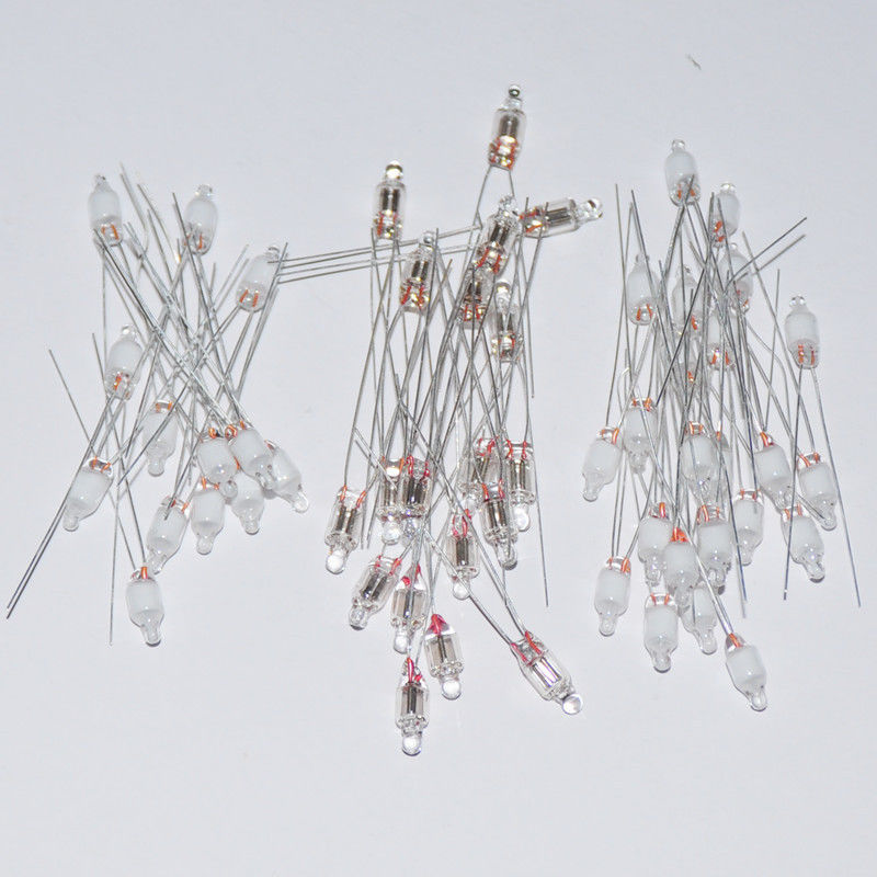 60pcs Neon Indicator Light Sign Bulbs 4x10mm RED Green Blue 20pcs Each Mix Lamps