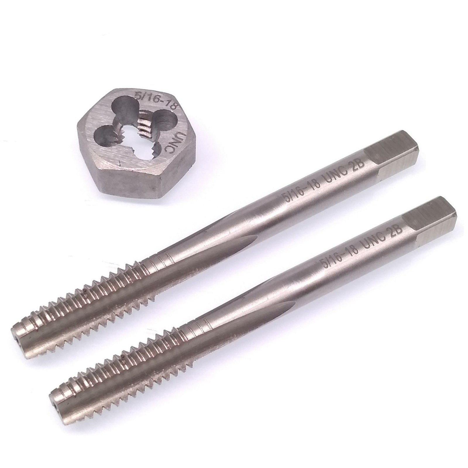 HSS 5/16-18 Taper & Plug Tap & 5/16-18 Hexagon Die Thread Right Hand Set