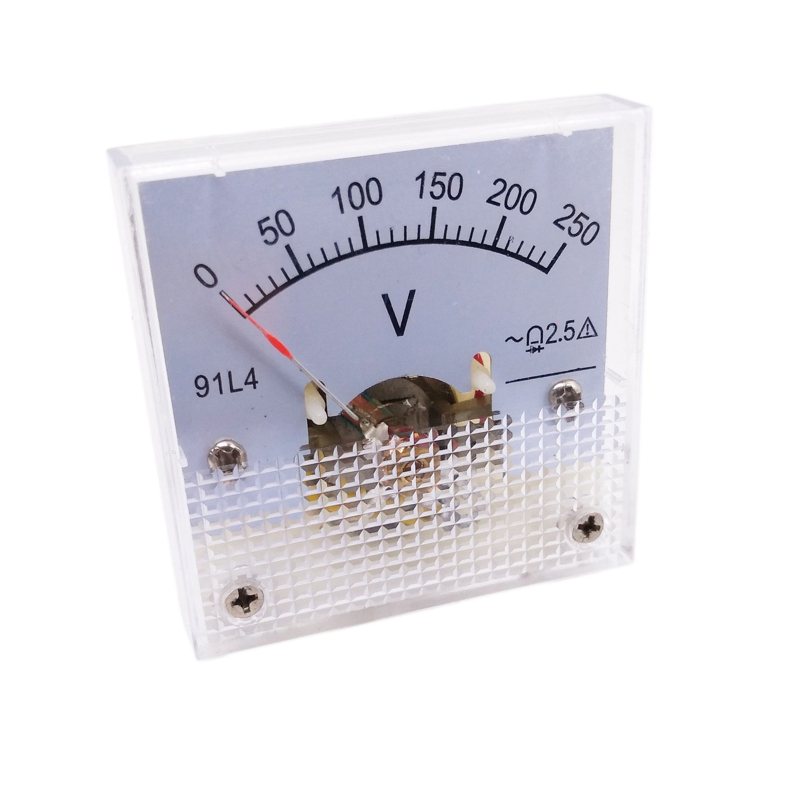 US Stock AC 0~250V Square Analog Volt Pointer Needle Panel Meter Voltmeter 91L4