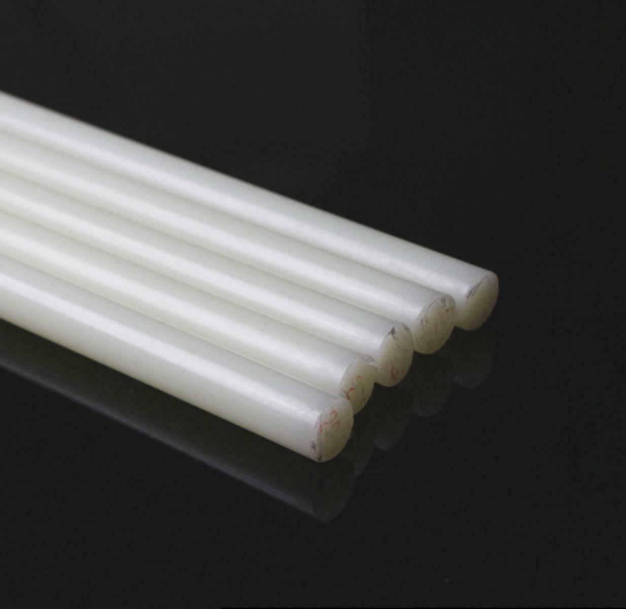 PA6 Nylon Round Rod Stick Bar Stock White Dia. 4mm ±10% Long 330mm(13 inch)